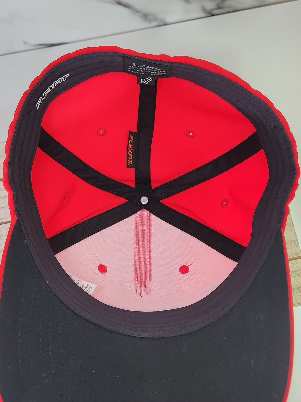 FOX Red Logo Baseball Cap. Fitted. Flex Fit - Picture 7 of 9